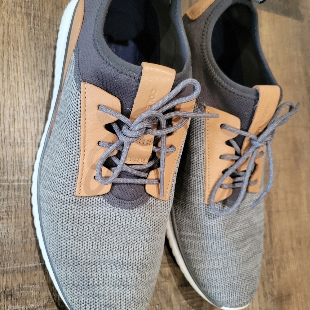 Cole Haan Men's Gray and Tan Casual Shoes Sneaker
